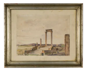 Italian Signed Period Grand Tour Watercolor