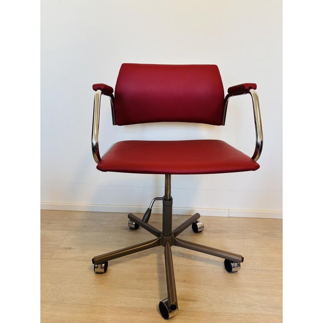 Cherrywood Desk Chair from Kovona, Former Czechoslovakia, 1970s For Sale - Image 7 of 10