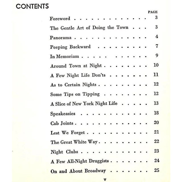 "Night Life: Vanity Fair's Intimate Guide to New York After Dark" 1931 Shaw, Charles G. For Sale In New York - Image 6 of 11