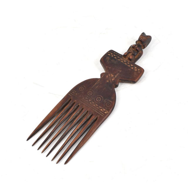 Early 20th Century Nyamwezi Mwana Hiti Figural Comb Tanzania For Sale In Denver - Image 6 of 7