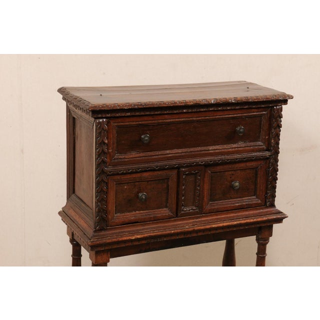 18th Century Italian Classical Brown Wood Butler’s Desk For Sale - Image 11 of 11