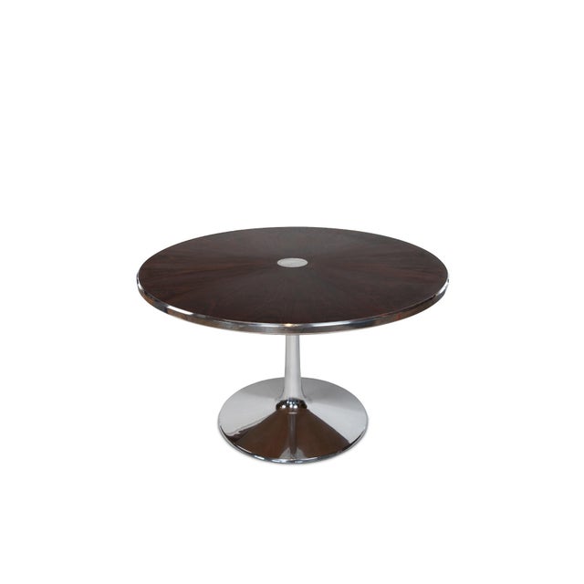 Mid-Century Modern Cado Rosewood & Aluminum Dining Table For Sale - Image 3 of 6