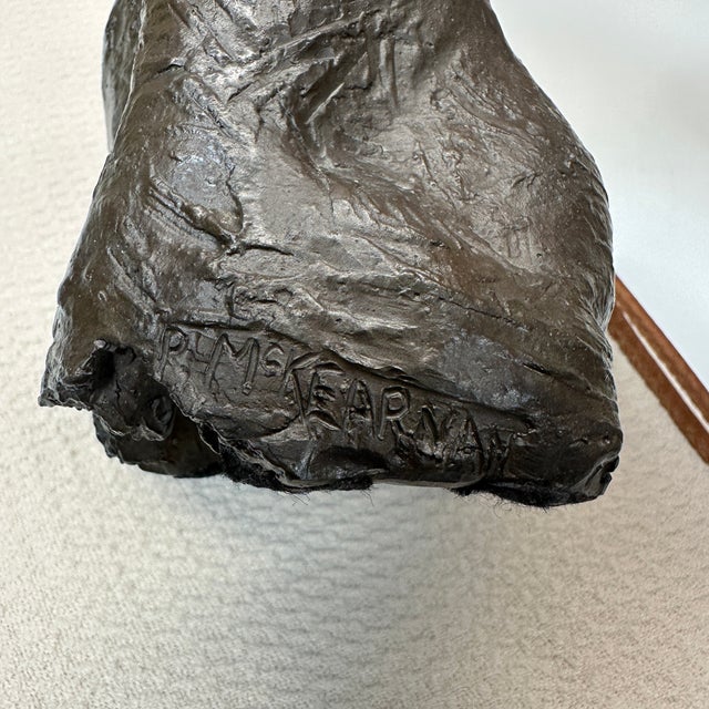 Patrick McKearnan Signed Cold Cast Bronze Female Torso Sculpture 7.5” Modern Figure For Sale - Image 9 of 16