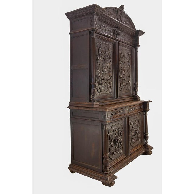 Antique French Oak Cabinet, 1800s For Sale - Image 4 of 18