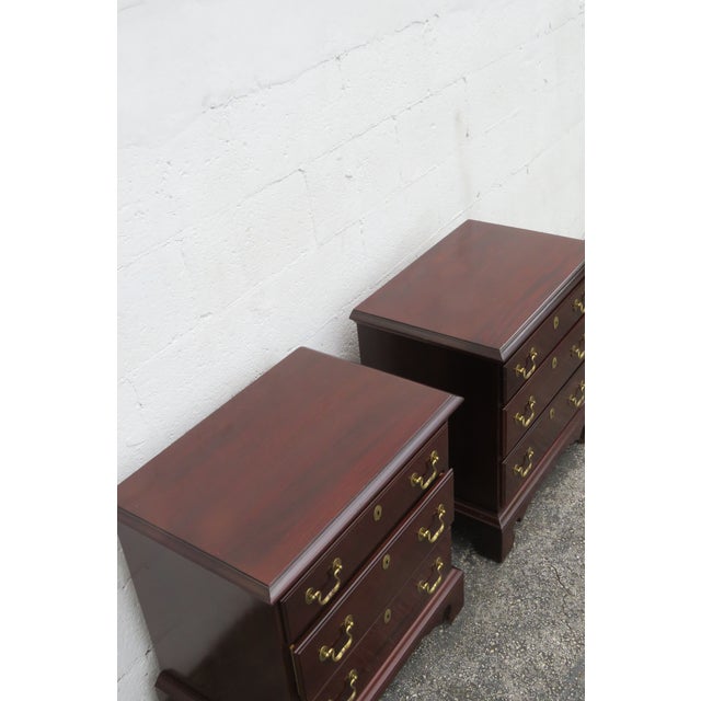 Link Taylor Heirloom Nightstands End Side Bedside Tables a Pair 6146 For Sale - Image 16 of 18