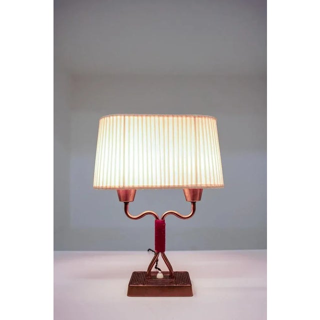 Metal Swedish Modern Table Lamp from Asea, 1940s For Sale - Image 7 of 8