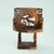 20th Century Fon Dignitary Monoxyl Carved Wood Armchairs and Table Set, Benin, 1954, Set of 3 For Sale - Image 11 of 18