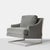 Milo Baughman Cantilevered Lounge Chair. A lounge chair by Milo Baughman for Thayer Coggin in a heavy chromed steel...