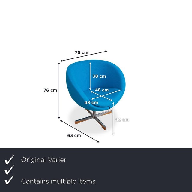 This set of two Varier Planet armchairs combines Scandinavian design, active ergonomics, and a vibrant color palette. By...