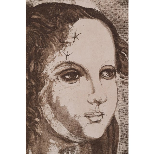 Eva, Portrait of a Girl, Engraving For Sale - Image 3 of 6