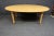 Rustic country style farm table , solid maple , turn legs , cutout design skirt , oval top
