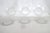 Depression Era Clear Glass Hexagon Plates Etched Floral Design 6pc Set 4852b For Sale - Image 9 of 11