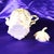 1930s Boho Chic Green and Purple Floral Teapot, Creamer, Milk Jug For Sale - Image 12 of 12