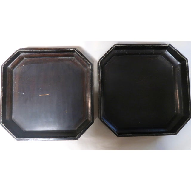Black Mid 20th Century Chinese Wedding Box With Inlaid Mother of Pearl For Sale - Image 8 of 8