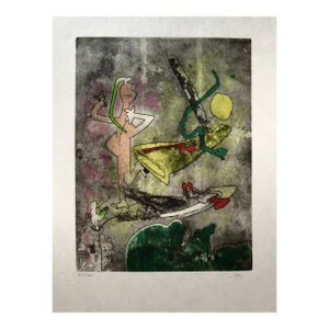 Roberto Matta "Centre Noeuds" Planche #3 1974 Original Print