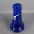 Art Nouveau Cobalt Blue Glass Vase with Flowers and Gold, 1970s For Sale - Image 4 of 11