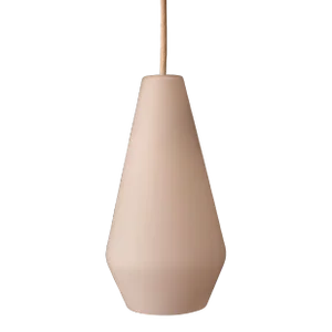 Mid-Century Modern Frosted White Glass Hanging Pendant Light by Lightolier