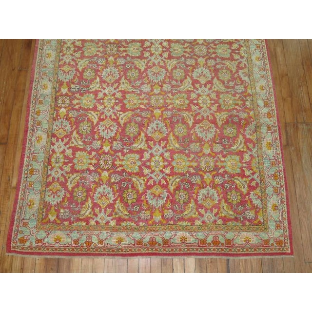 Textile Zabihi Collection Antique Turkish Kula Carpet For Sale - Image 7 of 8