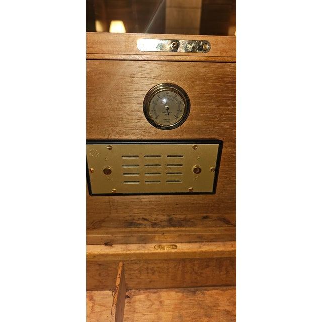French 1990 Hermès Paris Briarwood & Peccary Leather Humidor, Made in France For Sale - Image 3 of 5