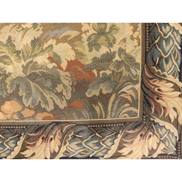 1970s Vintage Machine Made Wall Hanging Tapestry. 5'4"x 6'6" For Sale - Image 5 of 14