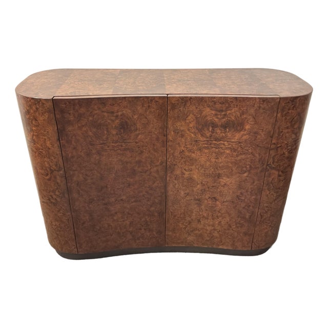 Baker Cachou Burl Wood Chest For Sale