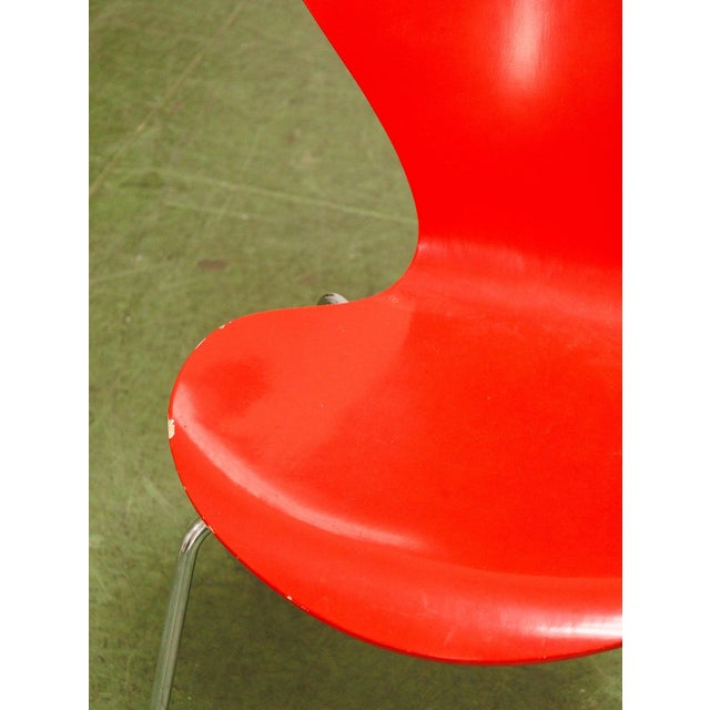 Mid 20th Century Original Arne Jacobsen for Fritz Hansen Red Butterfly Chair For Sale - Image 5 of 10