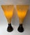 Mid-Century Modern Pair of Speckled Murano Glass Flame Lamps by Leucos. Italy, 1990s For Sale - Image 3 of 12