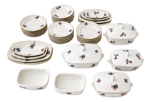 Porcelain Miniature Dinner Service from Vista Alegre, Set of 36
