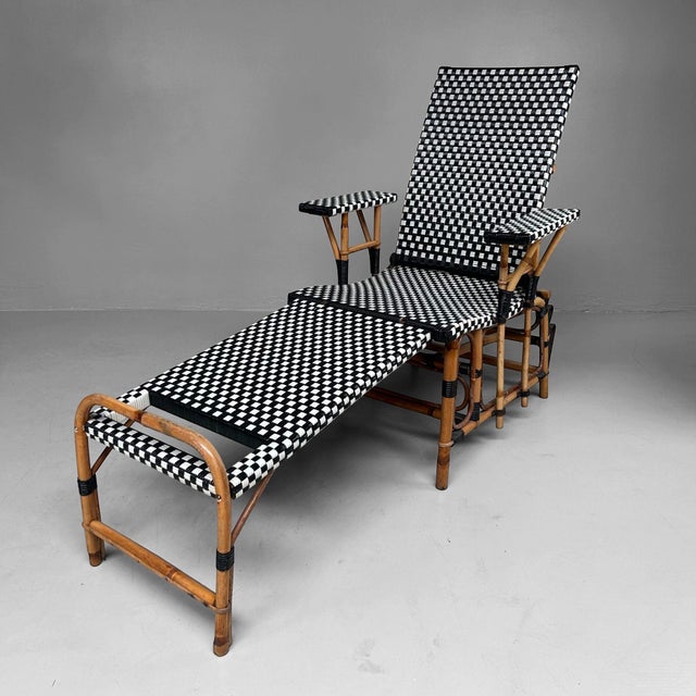Vintage Chaise Longue Set from Maison Louis Drucker, 1970s, Set of 3 For Sale - Image 4 of 18