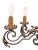 Large Chandelier and Sconces attributed to Gilbert Poillerat, 1950s, Set of 3 For Sale - Image 7 of 11