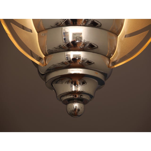 Art Deco Pendant Lamp by Henri Petitot for Maison Petitot, 1930s For Sale - Image 4 of 11