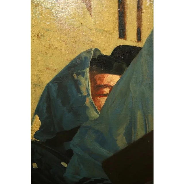 Mid 20th Century Jewish Men Gathered - Isidor Kaufmann For Sale - Image 4 of 8