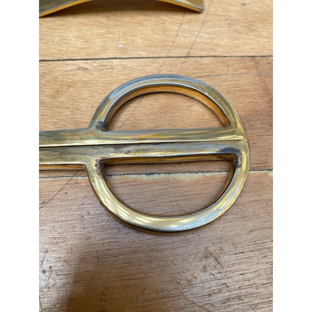 Metal Lancel Steel Desk Set with Leather Case, France, 1960s, Set of 4 For Sale - Image 7 of 15