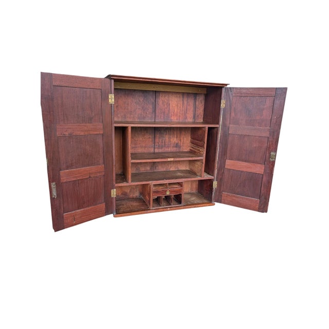 Early 20th-Century Desktop Specimen & Document Cabinet With Working Key For Sale - Image 6 of 18