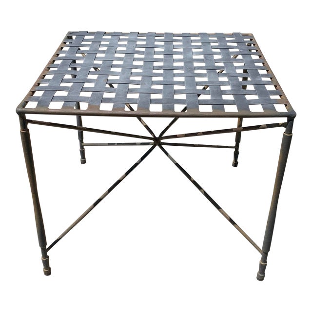 Mid 20th Century Janus Et Cie Amalfi Mario Papperzini for Salterini Style Outdoor Patio Side Table, Attributed For Sale