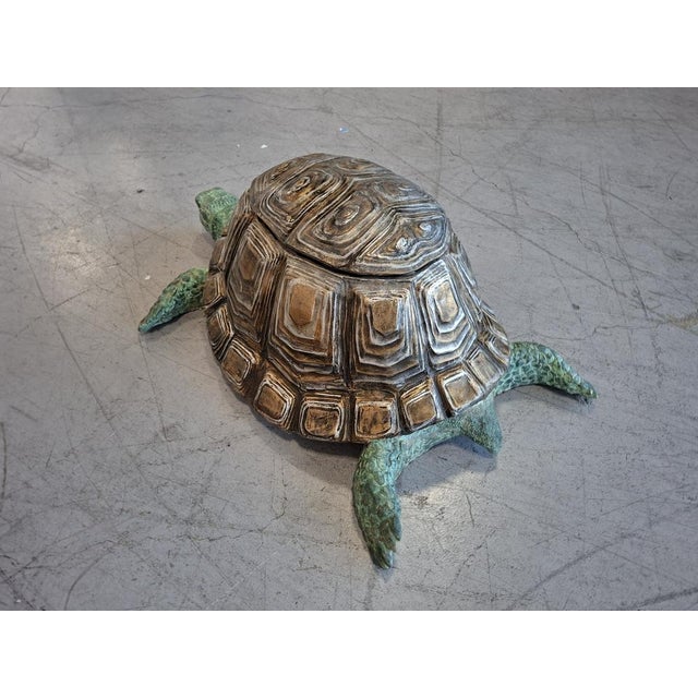 Turtle Sculpture, 1990, Bronze For Sale - Image 4 of 9