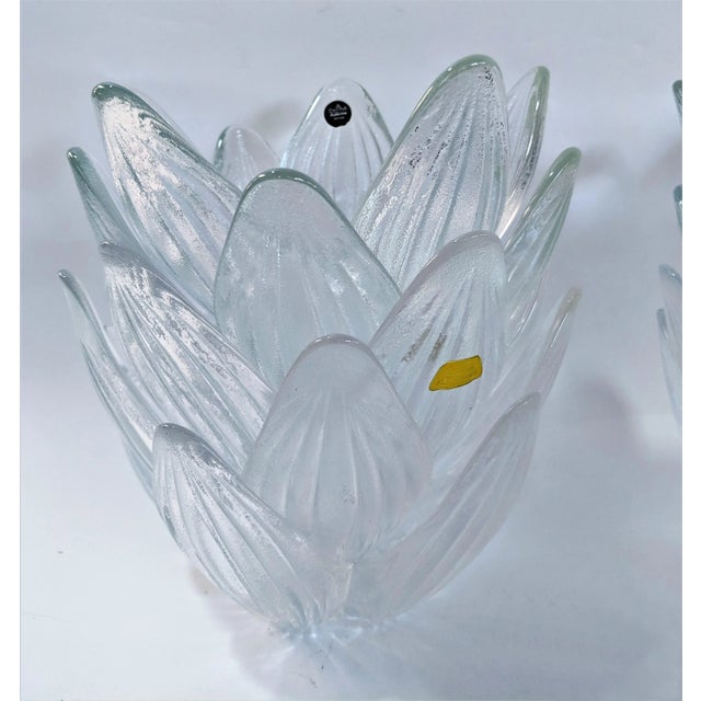 Rosenthal Studio Line Bleikristall German Glass Flower Petal Bowls - Set of 10 For Sale - Image 12 of 13