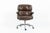 Brown Eames Herman Miller Time Life Brown Leather Office Chair 2017 For Sale - Image 8 of 17