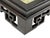 Wood Square Dream Stone Inlaid Rosewood Geometric RuYi Display Stand For Sale - Image 7 of 9