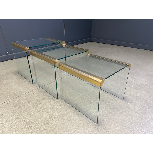 1970s T35 Nesting Tables from Galotti & Radice, 1975, Set of 3 For Sale - Image 5 of 11