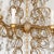 Gold Traditional Gilt Metal Crystal Drop Chandelier For Sale - Image 8 of 10