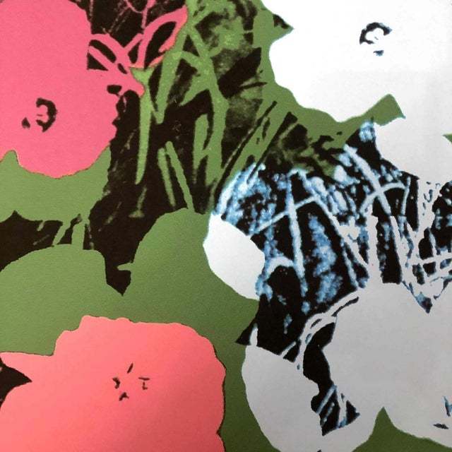 1990s After Andy Warhol "Poppy Flowers" Lithograph For Sale - Image 4 of 11