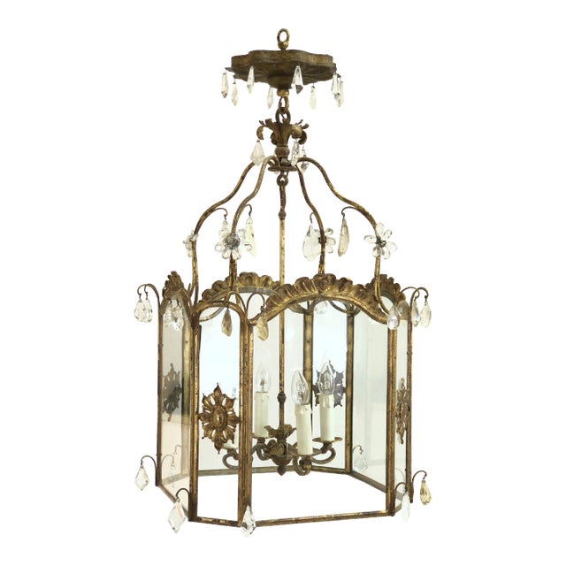 Antique French Ceiling Lamp, 1800s For Sale