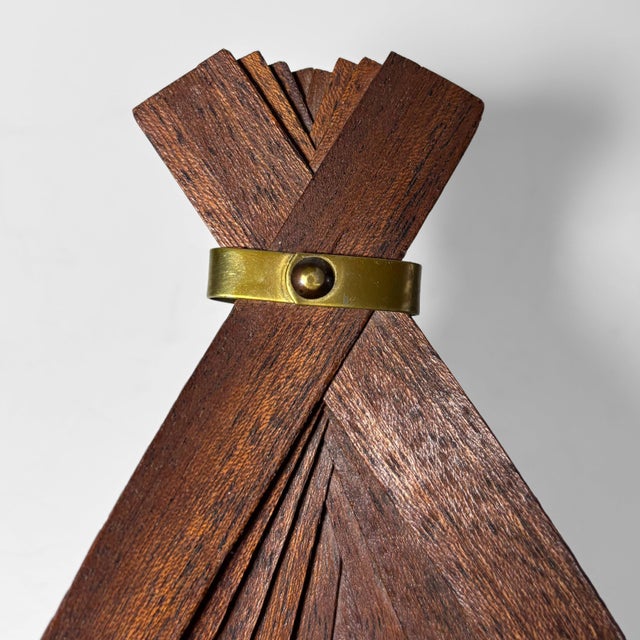 Mid-Century Scandinavian Viking Ship Fruit Bowl in Teak and Brass, Sweden, 1950s For Sale - Image 6 of 9