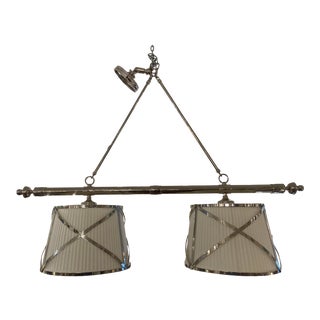 Visual Comfort Grosvenor Double Shade Linear Suspension For Sale