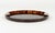 1970s Mid-Century Round Serving Tray in Acrylic Glass Faux Tortoiseshell and Brass, Italy, 1970s For Sale - Image 5 of 16