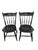 A distinctive pair of vintage collegiate Windsor chairs by Nichols & Stone, made for Cedar Crest College in Allentown,...