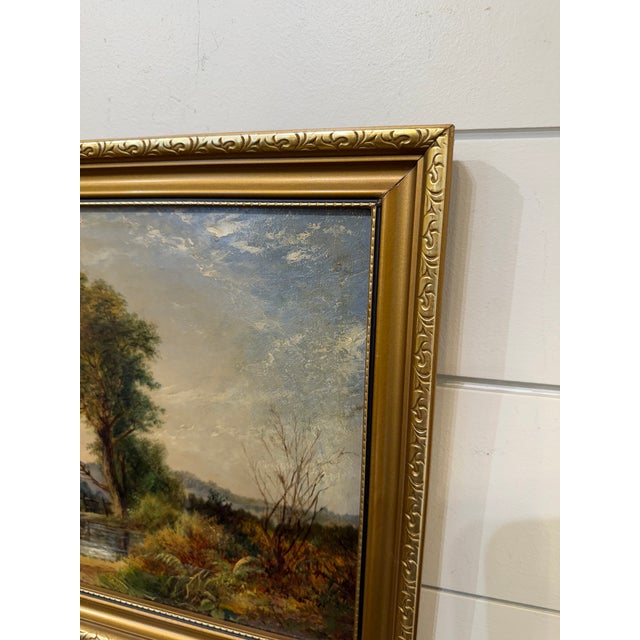English Antique Oil on Canvas For Sale - Image 3 of 6