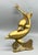Oversized Vintage Brass Double Dolphin Figure For Sale - Image 10 of 11