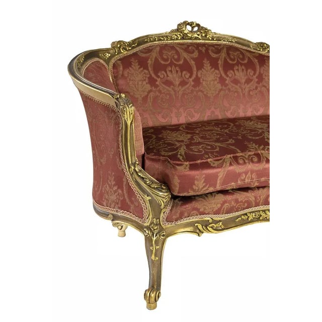 French Giltwood 2-Seater Sofa For Sale - Image 5 of 11